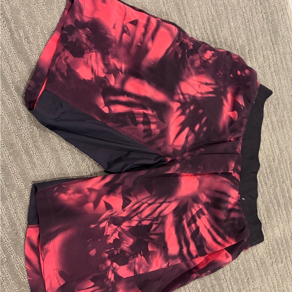 Red and Black Patterned Shorts; Lululemon’s men